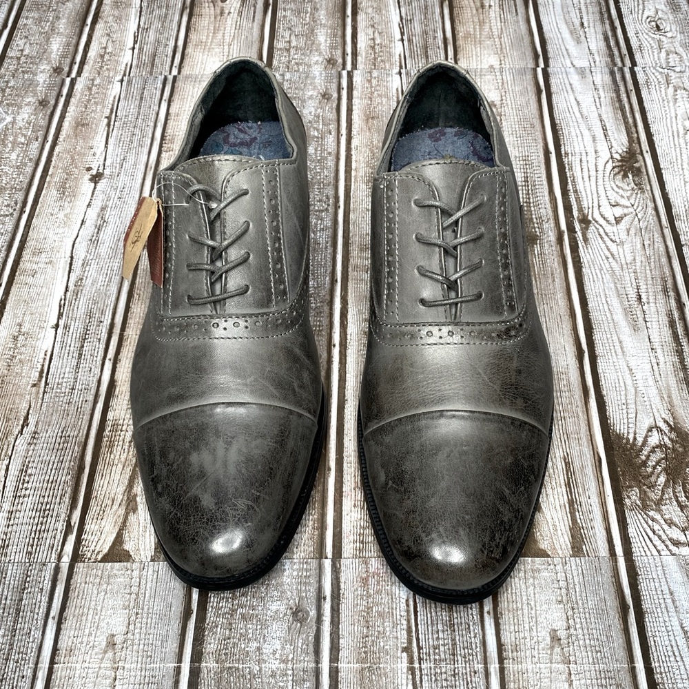 NWT Original Penguin Oxfords with Cap Toe in Pewter Size 9